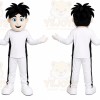 White Human Mascot Costume for Events and Promotions