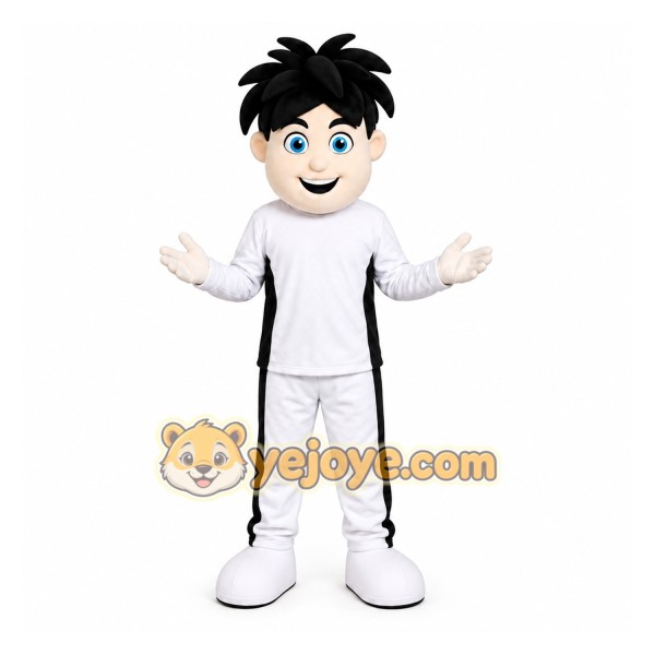 White Human Mascot Costume for Events and Promotions