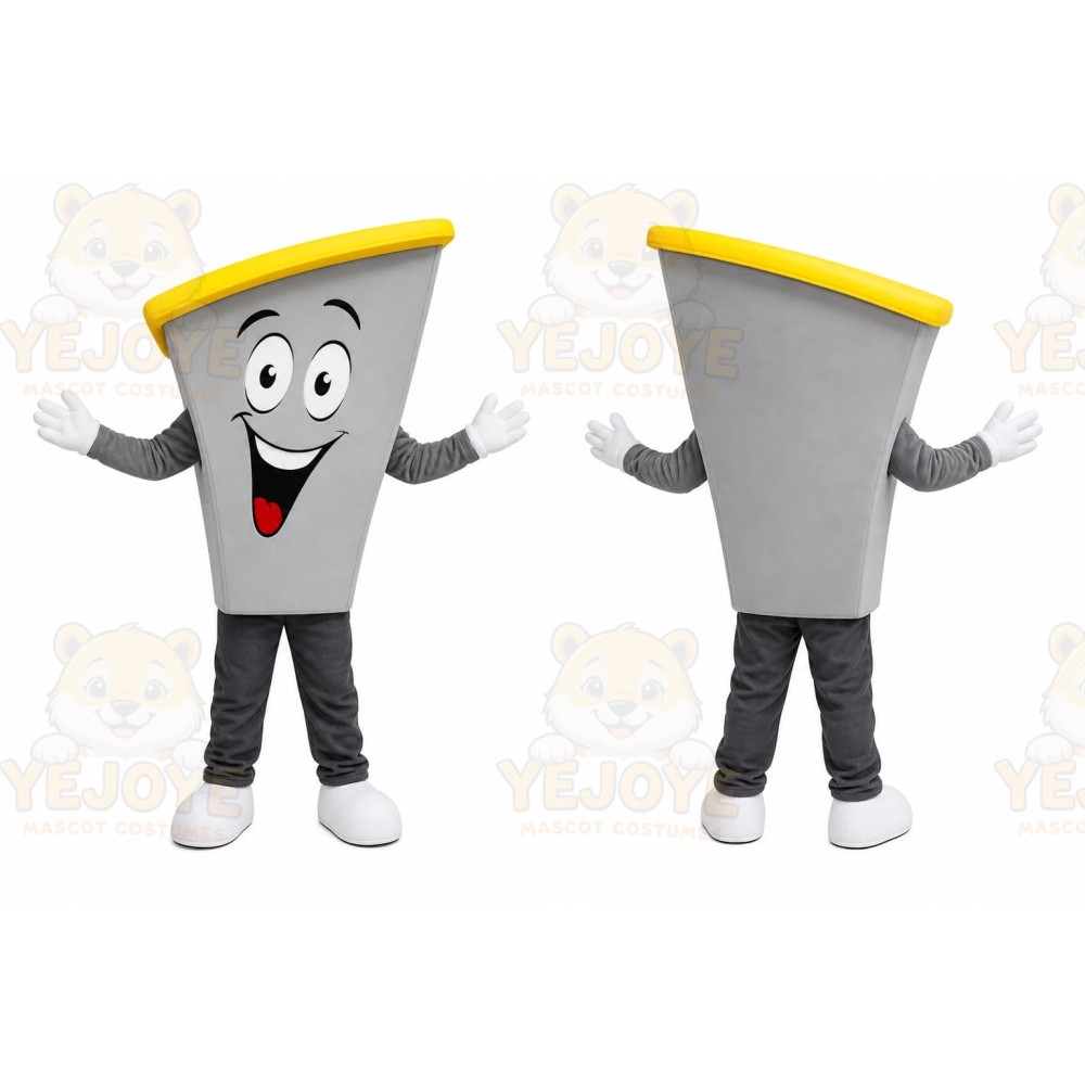 Gray French Fry Container Mascot Costume for Restaurant Promotions