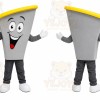 Gray French Fry Container Mascot Costume for Restaurant Promotions