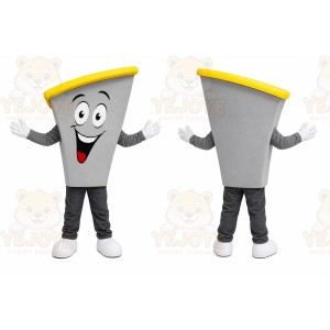 Gray French Fry Container Mascot Costume for Restaurant Promotions