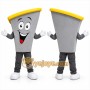 Gray French Fry Container Mascot Costume for Restaurant Promotions