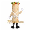 Beige Wrap Sandwich Mascot Costume for Restaurant Promotions Beige Wrap Sandwich Mascot Costume for Restaurant Promotions