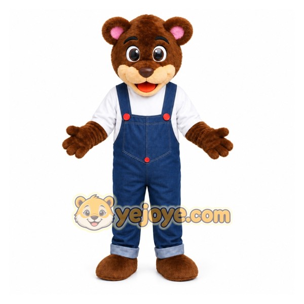 Brown Bear Mascot Costume for Children's Events