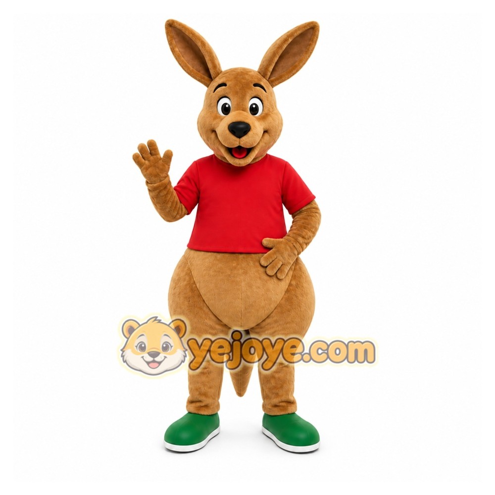 Brown Kangaroo Mascot Costume for Children's Events