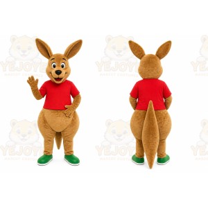 Brown Kangaroo Mascot Costume for Children's Events