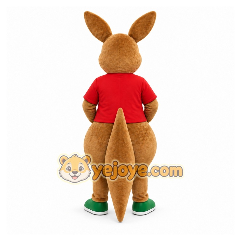 Brown Kangaroo Mascot Costume for Children's Events