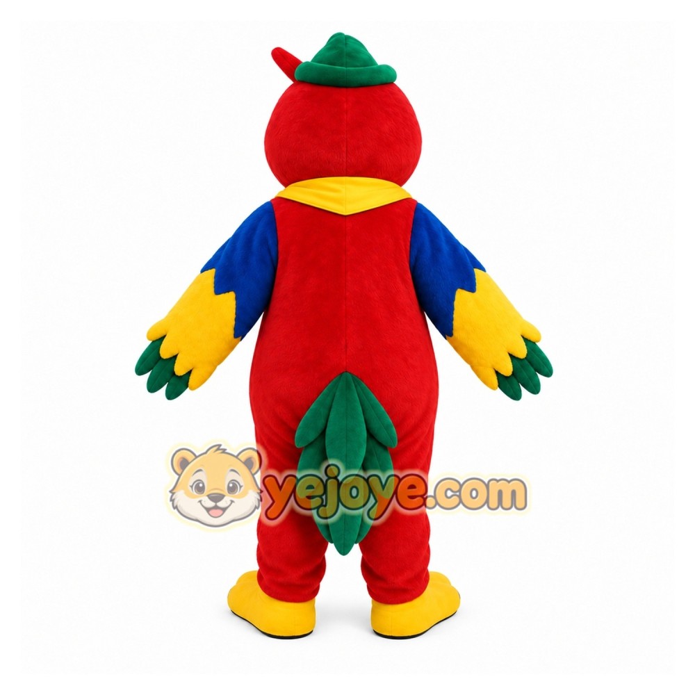 Red Parrot Mascot Costume for Events and Promotions Red Parrot Mascot Costume for Events and Promotions