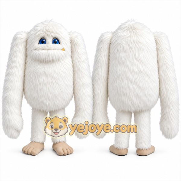 White Yeti Mascot Costume for Events and Promotions
