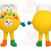 Yellow Cookie Mascot Costume for Children's Events