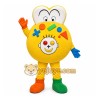 Yellow Cookie Mascot Costume for Children's Events Yellow Cookie Mascot Costume for Children's Events