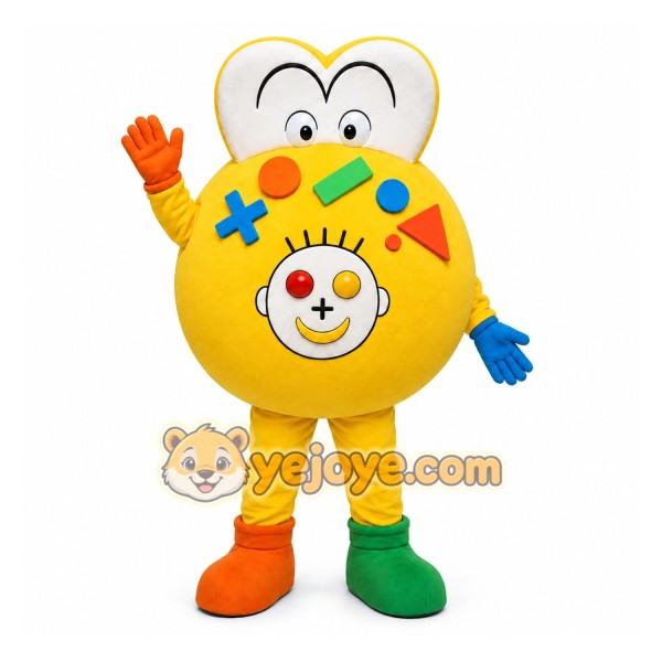 Yellow Cookie Mascot Costume for Children's Events