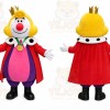 Red King Mascot Costume for Holiday Events