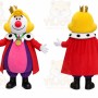 Red King Mascot Costume for Holiday Events