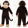 Brown Monkey Mascot Costume for Children's Events