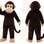 Brown Monkey Mascot Costume for Children's Events
