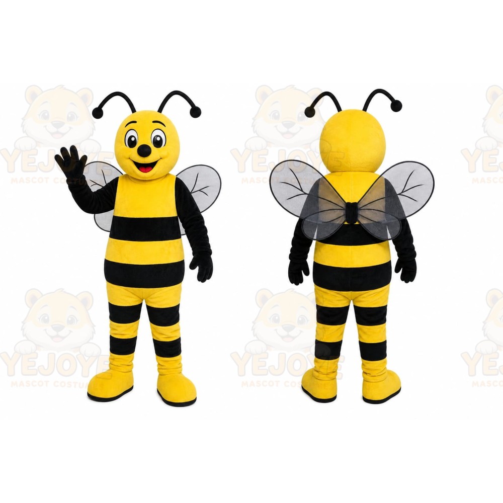 Yellow Bee Mascot Costume for Children's Events