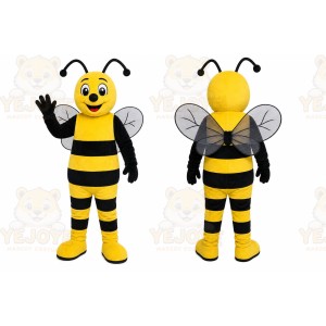 Yellow Bee Mascot Costume for Children's Events