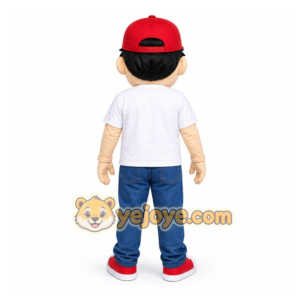 White Boy Mascot Costume for Events and Promotions White Boy Mascot Costume for Events and Promotions