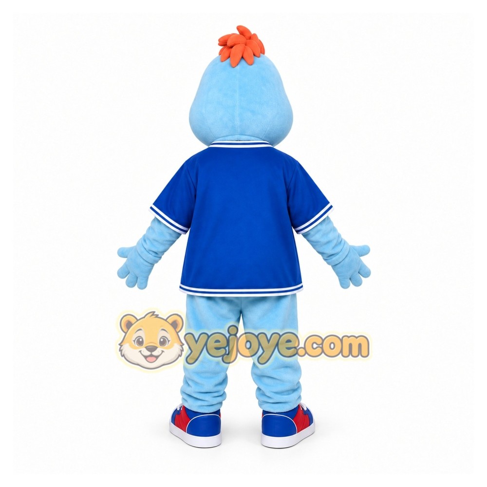 Blue Dinosaur Mascot Costume for Children's Events Blue Dinosaur Mascot Costume for Children's Events