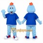 Blue Dinosaur Mascot Costume for Children's Events