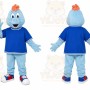 Blue Dinosaur Mascot Costume for Children's Events