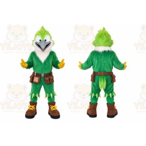 Green Bird Mascot Costume for Events and Promotions