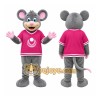 Gray Mouse Mascot Costume for Children's Events Gray Mouse Mascot Costume for Children's Events