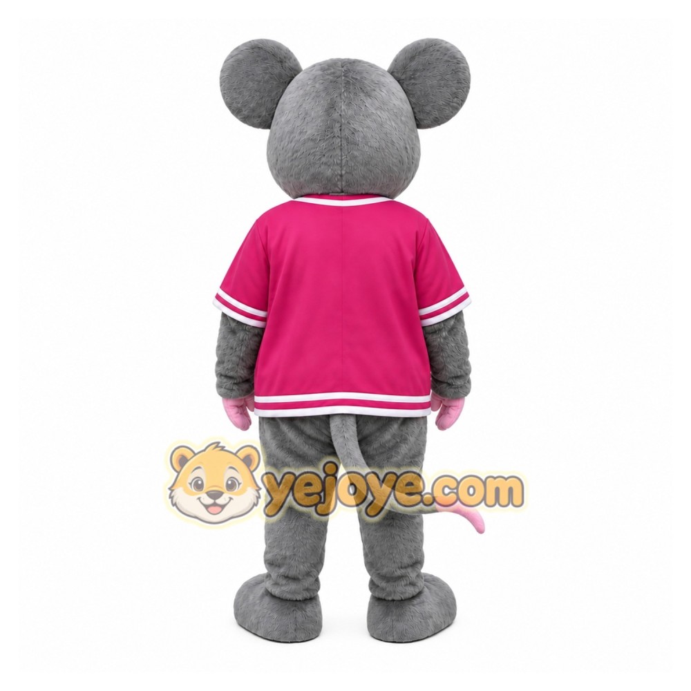 Gray Mouse Mascot Costume for Children's Events Gray Mouse Mascot Costume for Children's Events