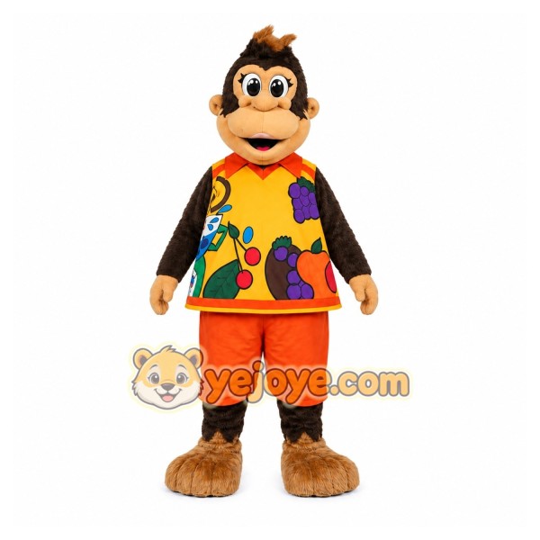 Brown Monkey Mascot Costume for Children's Events Brown Monkey Mascot Costume for Children's Events