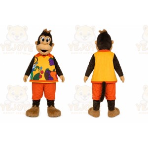 Brown Monkey Mascot Costume for Children's Events