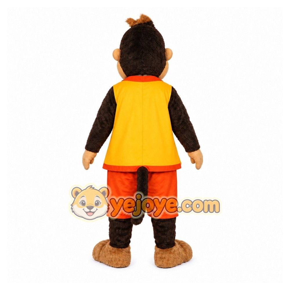 Brown Monkey Mascot Costume for Children's Events Brown Monkey Mascot Costume for Children's Events