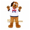 Brown Dog Mascot Costume for Restaurant Promotions Brown Dog Mascot Costume for Restaurant Promotions