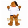 Brown Dog Mascot Costume for Restaurant Promotions Brown Dog Mascot Costume for Restaurant Promotions