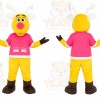 Yellow Reindeer Mascot Costume for Holiday Events