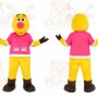 Yellow Reindeer Mascot Costume for Holiday Events