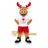 Brown Moose Mascot Costume for Sports Events Brown Moose Mascot Costume for Sports Events