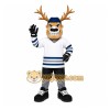 Brown Moose Hockey Player Mascot Costume for Sports Events Brown Moose Hockey Player Mascot Costume for Sports Events