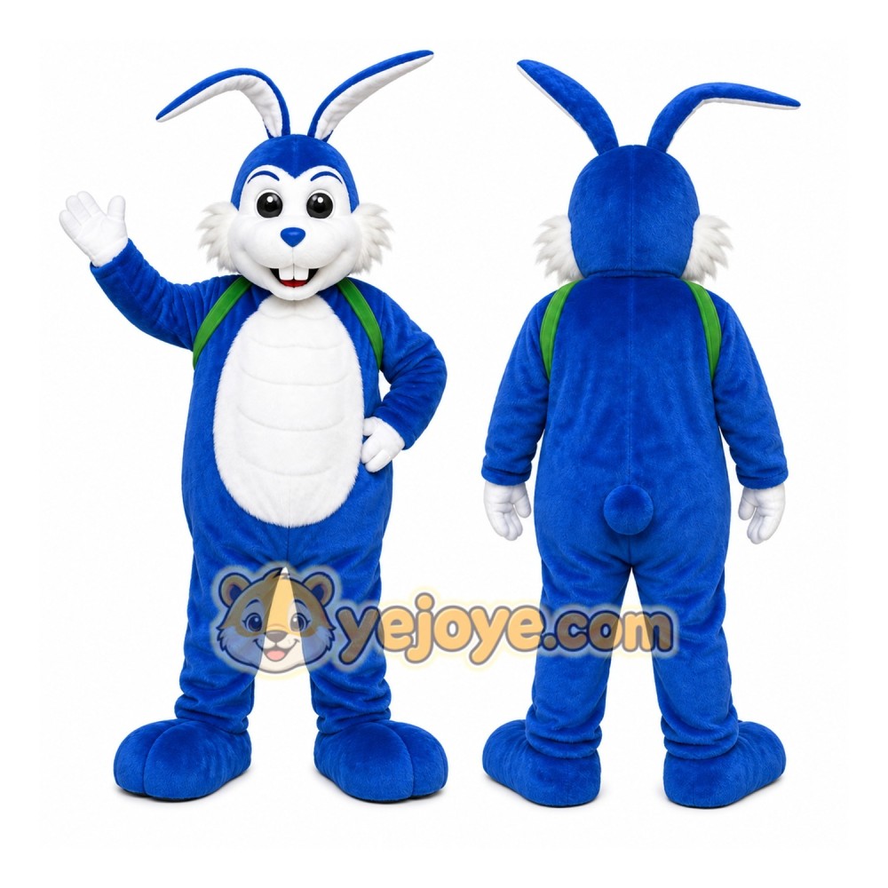 Blue Rabbit Mascot Costume for Children's Events Blue Rabbit Mascot Costume for Children's Events