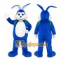 Blue Rabbit Mascot Costume for Children's Events