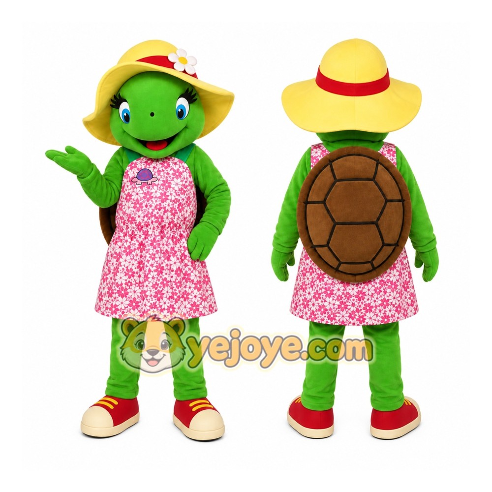 Green Turtle Mascot Costume for Children's Events