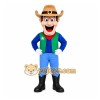 Blue Cowboy Mascot Costume for Events and Promotions
