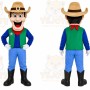 Blue Cowboy Mascot Costume for Events and Promotions