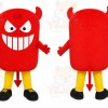 Red Devil Mascot Costume for Events and Promotions