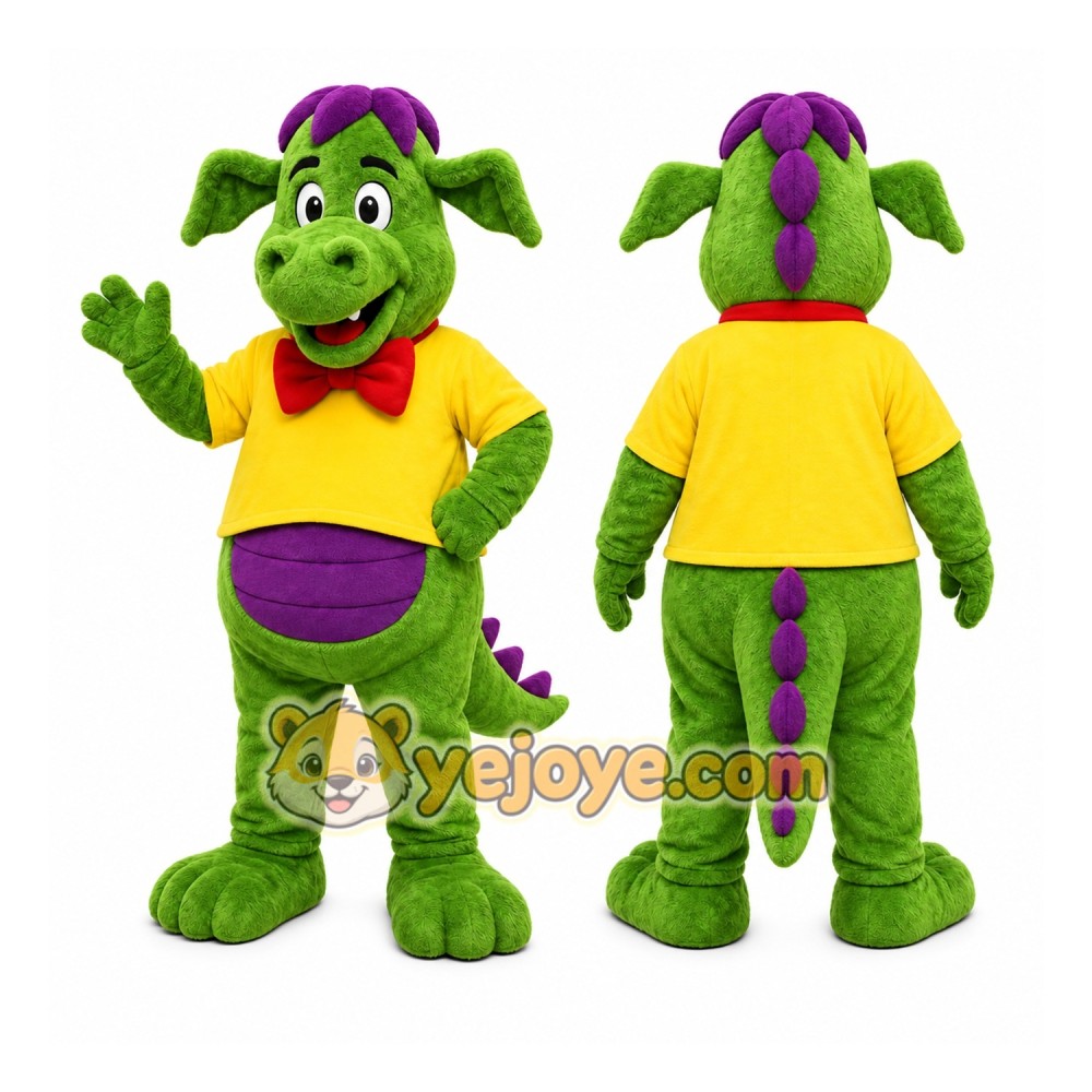 Green Dragon Mascot Costume for Children's Events