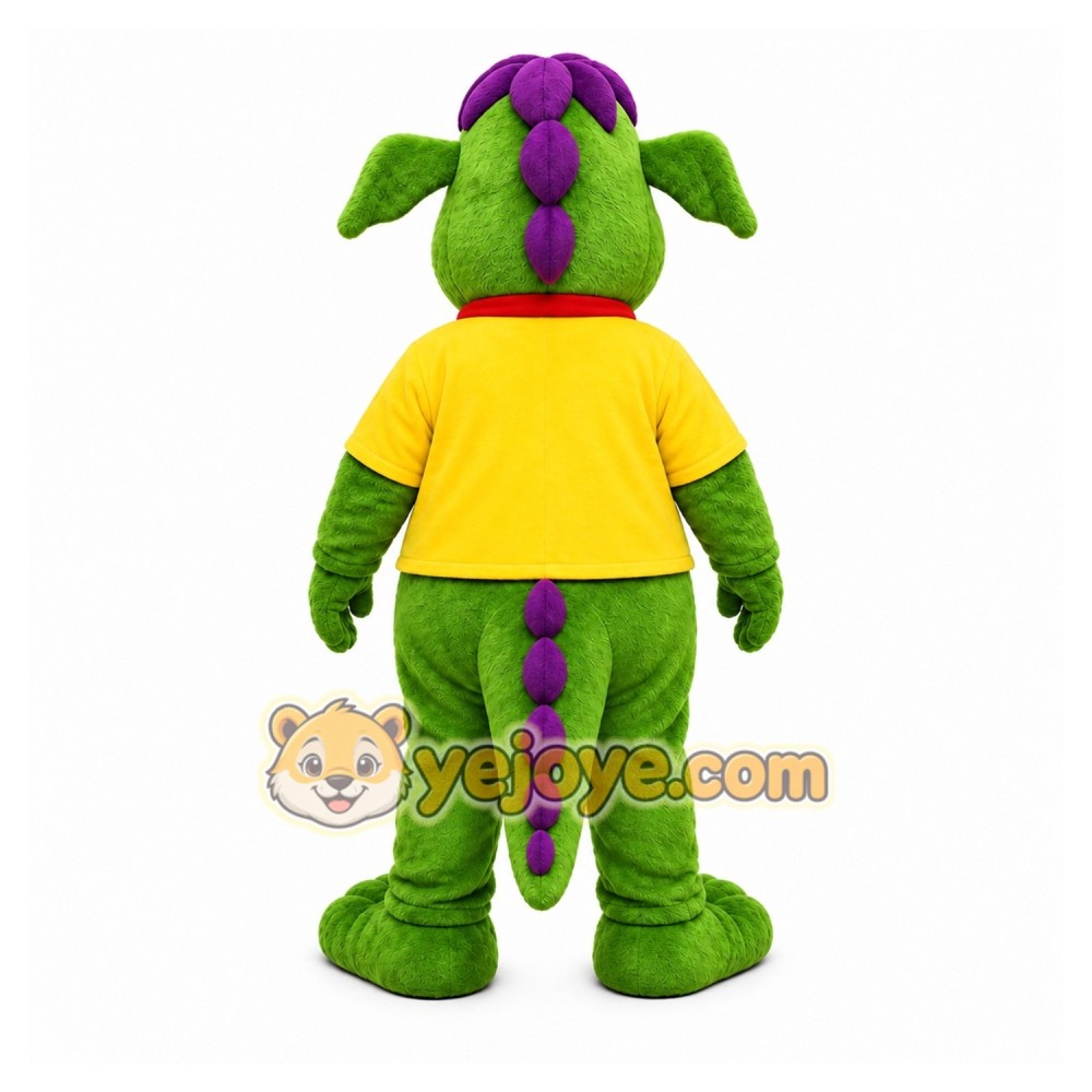 Green Dragon Mascot Costume for Children's Events