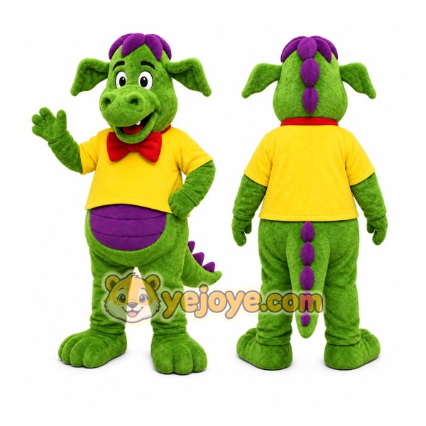 Green Dragon Mascot Costume for Children's Events