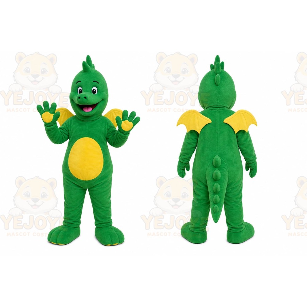 Green Dragon Mascot Costume for Children's Events