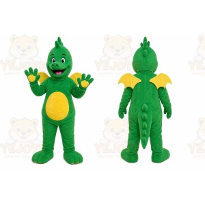 Green Dragon Mascot Costume for Children's Events