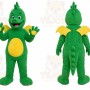 Green Dragon Mascot Costume for Children's Events